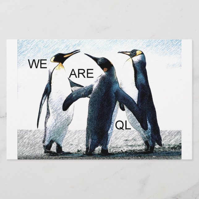 Papier pingouins (Devant)