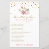 Papier Pink and Gold Fall Anniversaire Jeu, Citrouille (Devant)