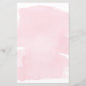 Papier Pink Aquarelle Baby Predictions Jeu (Dos)