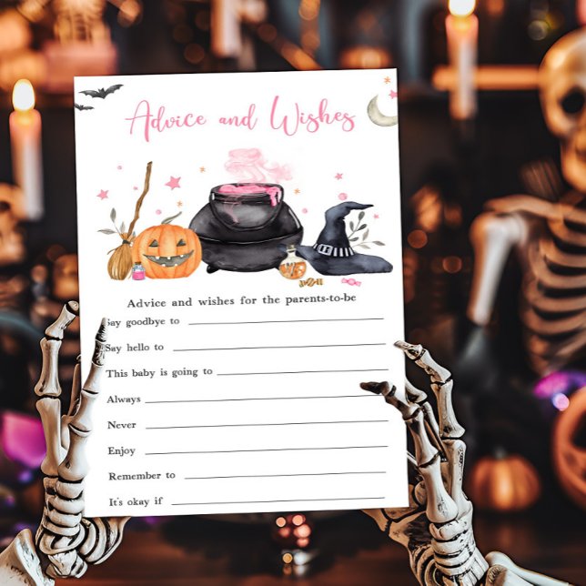 Papier Pink Baby brasse conseil et souhaits jeu (Baby is Brewing Baby Shower Advice and Wishes Game)