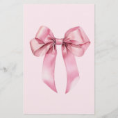 Papier Pink Bow au-dessus ou sous la douche de nage (Dos)