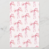 Papier Pink Bow Quoi Sur Votre Téléphone Fête des mariées (Dos)