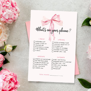 Papier Pink Bow Quoi Sur Votre Téléphone Fête des mariées