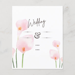 PAPIER PINK CALLA MENTIONNE PHOTO OVERLAY MARIAGE INVITE