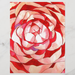 Papier Pink Camellia abstract art painting original