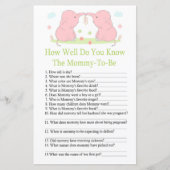 Papier Pink Elephant Comment bien connaissez-vous le bébé (Devant)