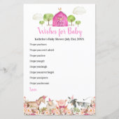 Papier Pink Farm House Animaux Barnyard Wives for Baby (Devant)