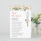 Papier Pink Floral Bientôt à Whisked Trouvez le jeu Invit (Debout devant)