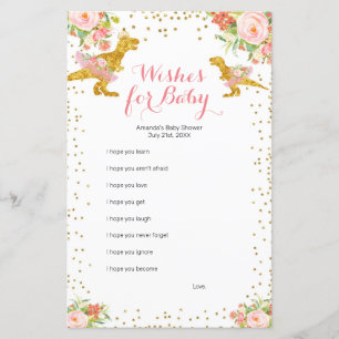 Papier Pink Gold Dino Girl Wives for Baby Game