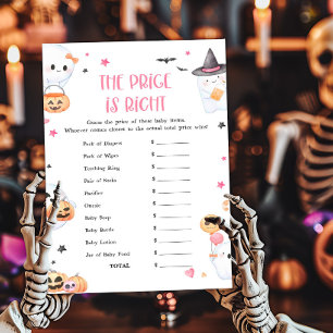 Papier Pink Halloween Little Boo Le prix est le bon jeu