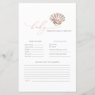 Papier Pink Little Pearl Baby Predictions et conseils jeu