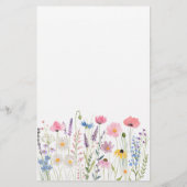 Papier Pink Meadow Fleurs sauvages ABC Baby shower Jeu (Dos)