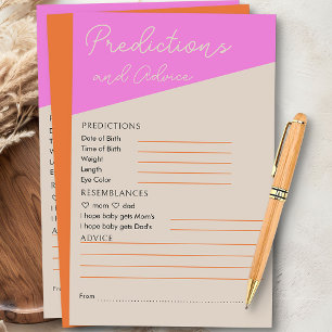 Papier Pink Orange Tricolor Baby Prédictions & Conseils