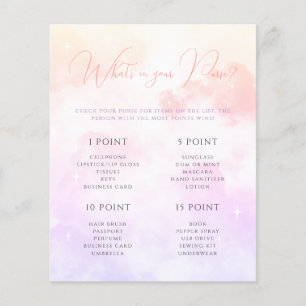 Papier Pink Purple Cloud Neuf Ce qui est dans votre jeu d