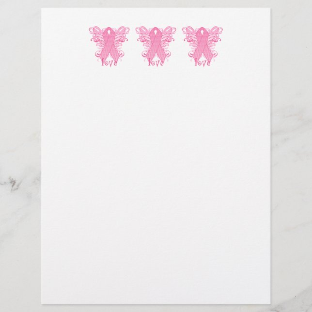 Papier Pink Ribbon Love (Devant)
