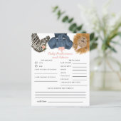 Papier Pink Safari Animaux Baby Predictions & Conseils Ca (Debout devant)