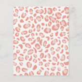 Papier Pink Safari Animaux Baby Predictions & Conseils Ca (Dos)