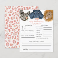 Pink Safari Animaux Baby Predictions & Conseils Ca