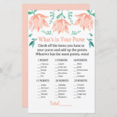 Papier Pink Tulip Qu'y a-t-il dans votre sac à main (Devant / Derrière)