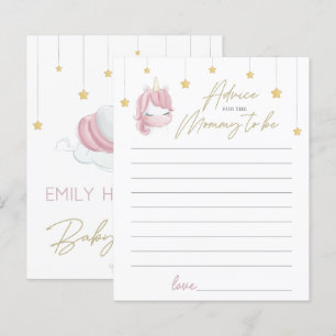 Papier Pink Unicorn Stars Baby shower Conseils pour New M