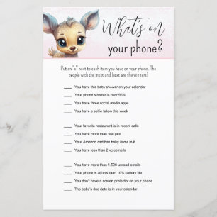 Papier Pink Winter Girl Baby shower amusant jeu