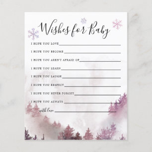 Papier Pink Winter Wonderland Wives for Baby Card