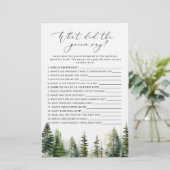 Papier Pins Qu'a dit le marié douche nuptiale (Debout devant)