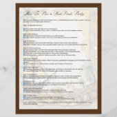 Papier Pirate Them Party Invitation Guide imprimable (Dos)