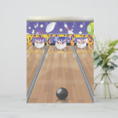 Papier Piste de bowling à dix quilles (Debout devant)