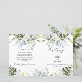 Papier PixDezines Aquarelle Dusty Blue Gum Eucalyptus (Debout devant)