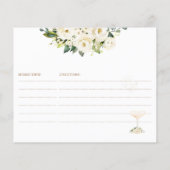 Papier PixDezines H2 Albaster Rose Recette Card (Dos)