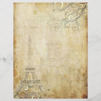 Papier PixDezines Tour Eiffel Vintage+Fils