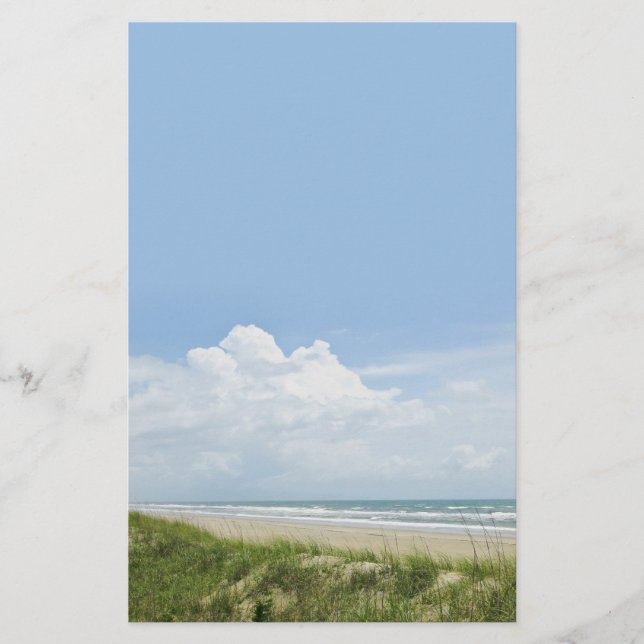 Papier Plage avec dune de sable (Devant)