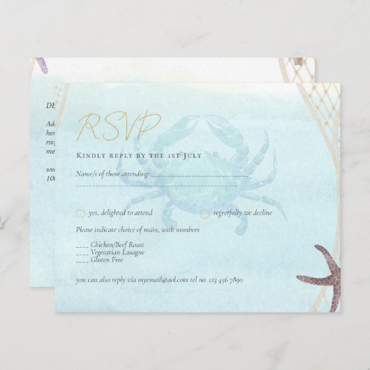 Papier Plage côtière tropicale Destination Mariage (Devant / Derrière)