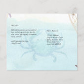 Papier Plage côtière tropicale Destination Mariage (Dos)