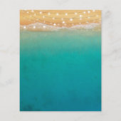 Papier Plage String illuminations Mariage Enregistrer les (Dos)