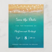 Papier Plage String illuminations Mariage Enregistrer les (Devant)