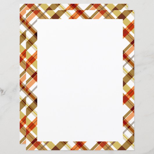 Papier Plaid Automne (Devant / Derrière)