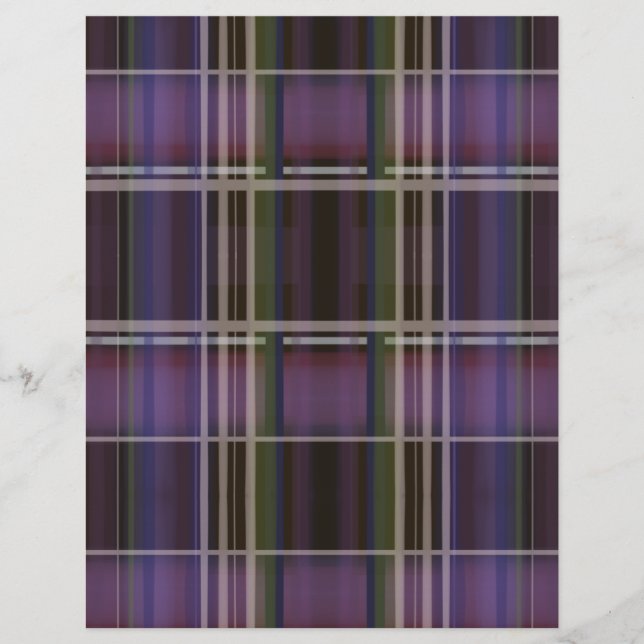Papier Plaid violet et vert (Devant)