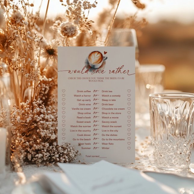 Papier Plairait-Elle À La Fête des mariées De Café Jeu (Créateur téléchargé)