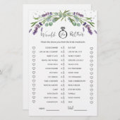 Papier Plairait-Elle Plutôt Lavender Eucalyptus jeu nupti (Devant / Derrière)