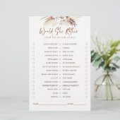 Papier Plairait-Elle Plutôt Terracotta Floral Bride Jeu (Debout devant)