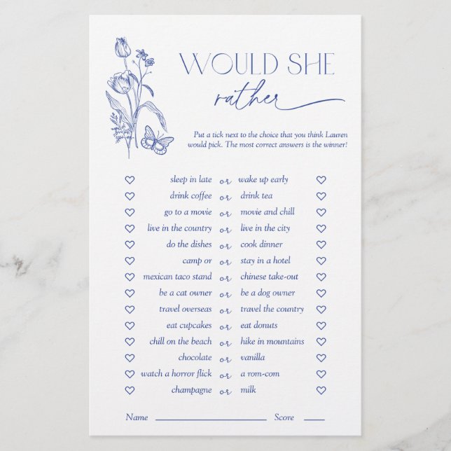 Papier Plairait-Elle Quelque Chose De Fête des mariées Bl (Devant)