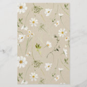 Papier Plairait-Elle Rustique Fête des mariées Daisy Jeu (Dos)