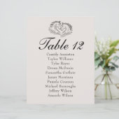 Papier Plan de table de mariage Western Country Cheval Ru (Debout devant)