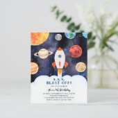 Papier Planètes de lancement budgétaire Fusée spatiale An (Debout devant)