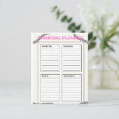 Papier Planificateur financier (Debout devant)