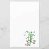 Papier Plante de tomates et abeilles (Dos)