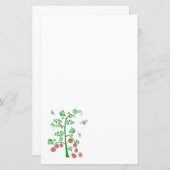 Papier Plante de tomates et abeilles (Devant / Derrière)