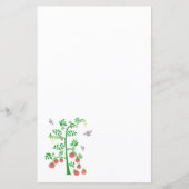 Papier Plante de tomates et abeilles (Devant)